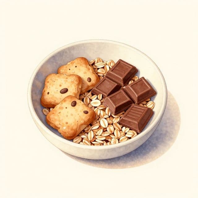 Galletas de avena y chocolate