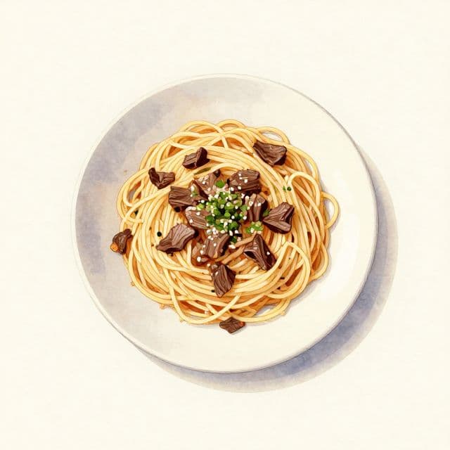 Garlic Beef Pasta