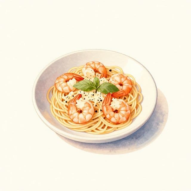 Garlic Shrimp Pasta
