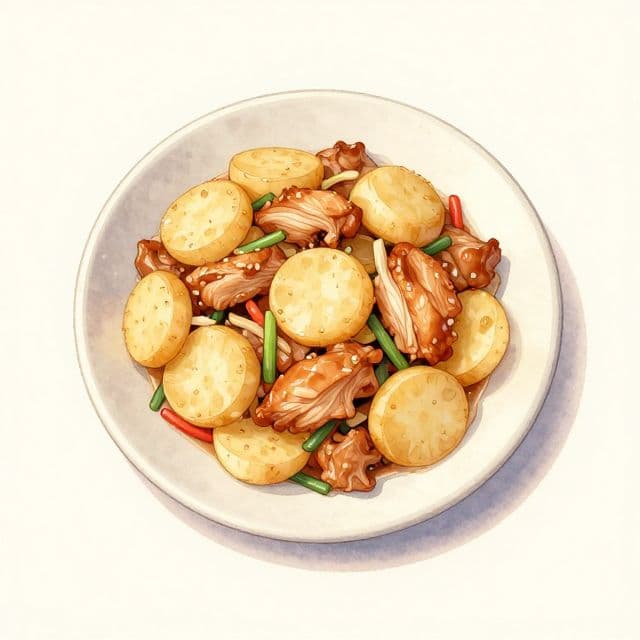 Japanese Chicken and Potato Stir-Fry