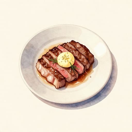 Japanese Wagyu Steak with Garlic Butter