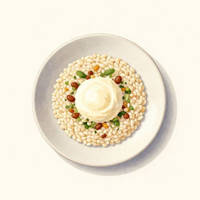 Kaštanové rizoto s mascarpone