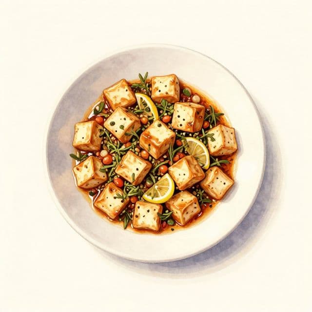 Lemon Herb Chili Tofu Marinade