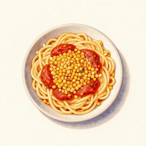 Macarrão Espanhol com Tomate e Milho