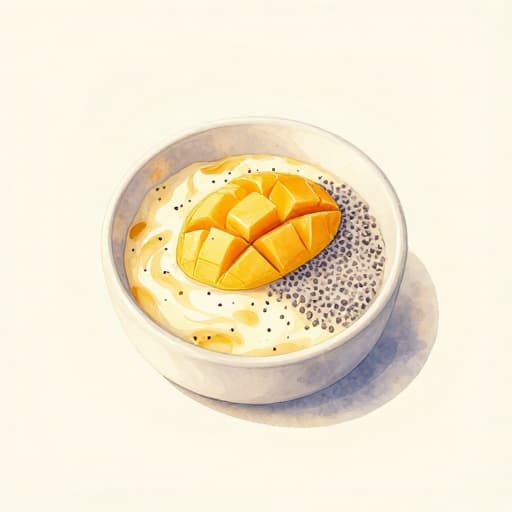 Mango Chia Bread Pudding