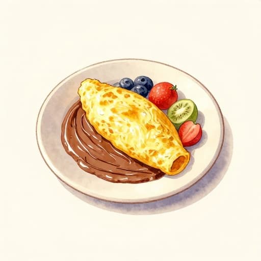 Omelete Clássica com Chocolate