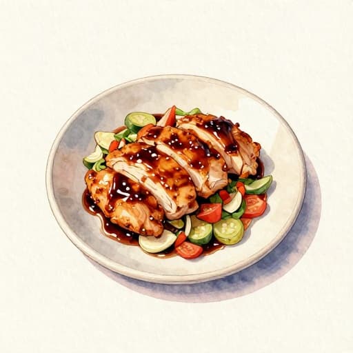 Pan-Seared Chicken with Dark Soy Glaze