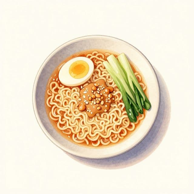 Peanut Butter Garlic Ramen Bowl