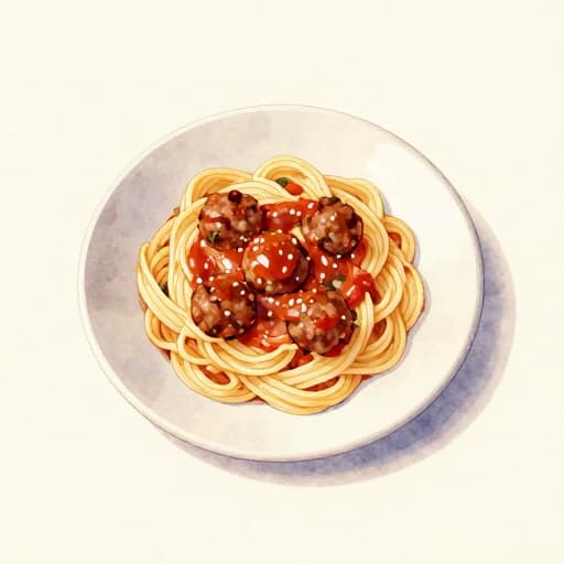 Quick Pasta with Meatballs and Sauce