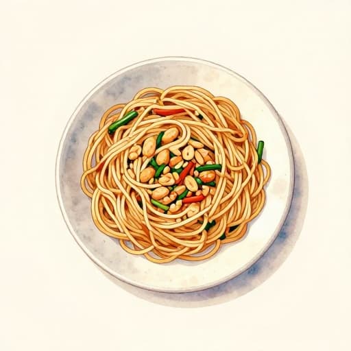 Quick Peanut Butter Veggie Noodles