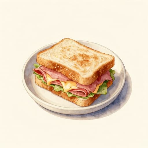 Sándwich de salchicha y queso