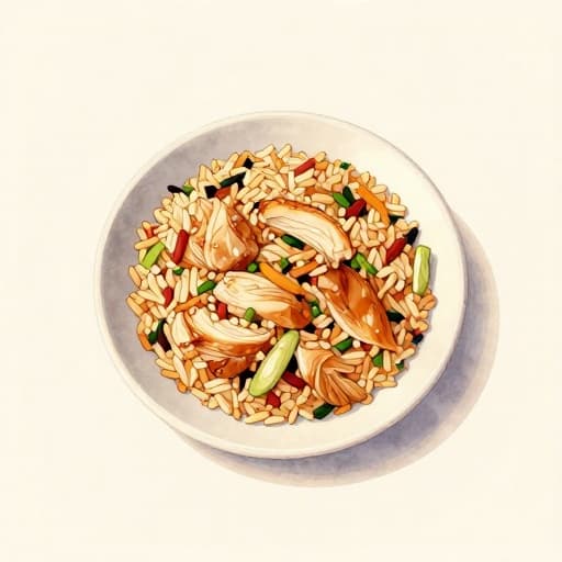 Spiced Chicken Fried Rice
