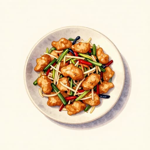 Spicy Asian Chicken Nugget Stir-Fry