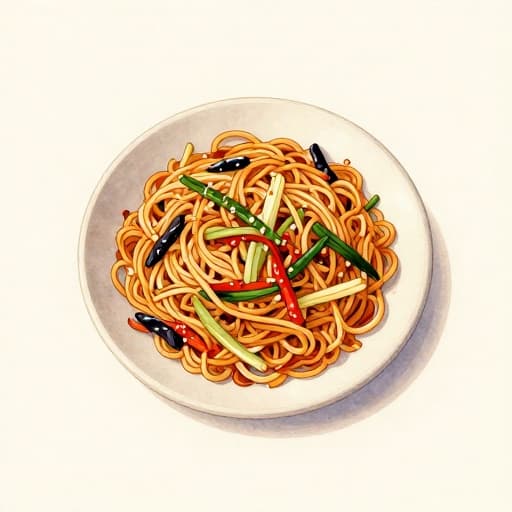 Spicy Gochujang Noodle Stir-Fry