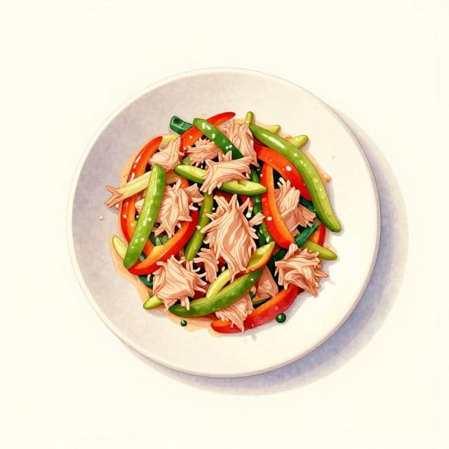 Tuna and Pepper Stir-Fry