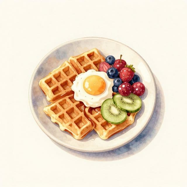 Vanilla Protein Waffles
