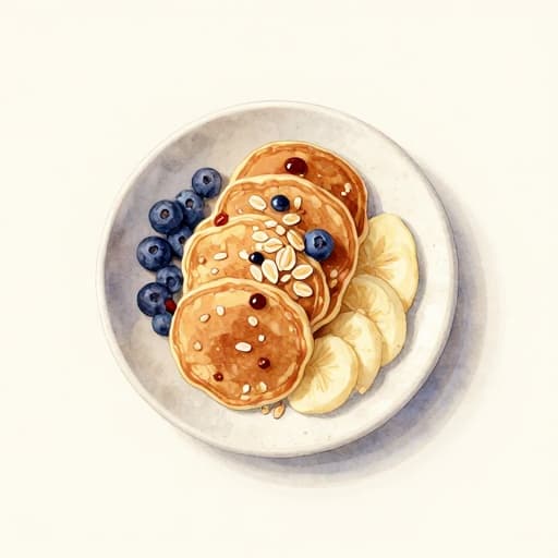 Vegan Protein Oat Pancakes
