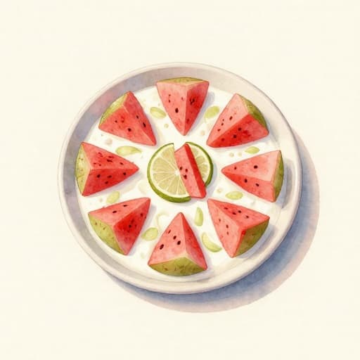 Yogurt Lime Watermelon Bites