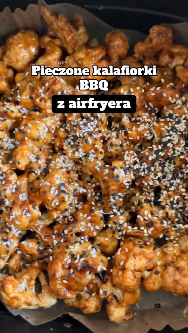 Pieczone kalafiorki BBQ z airfryera