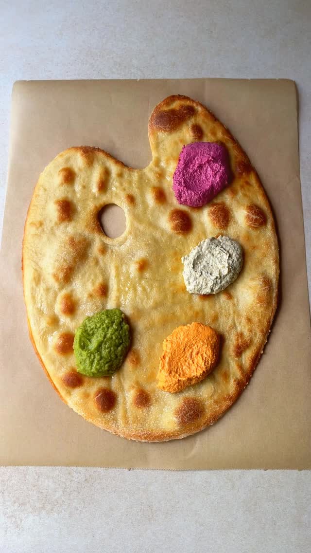 Hummus Artist Palette