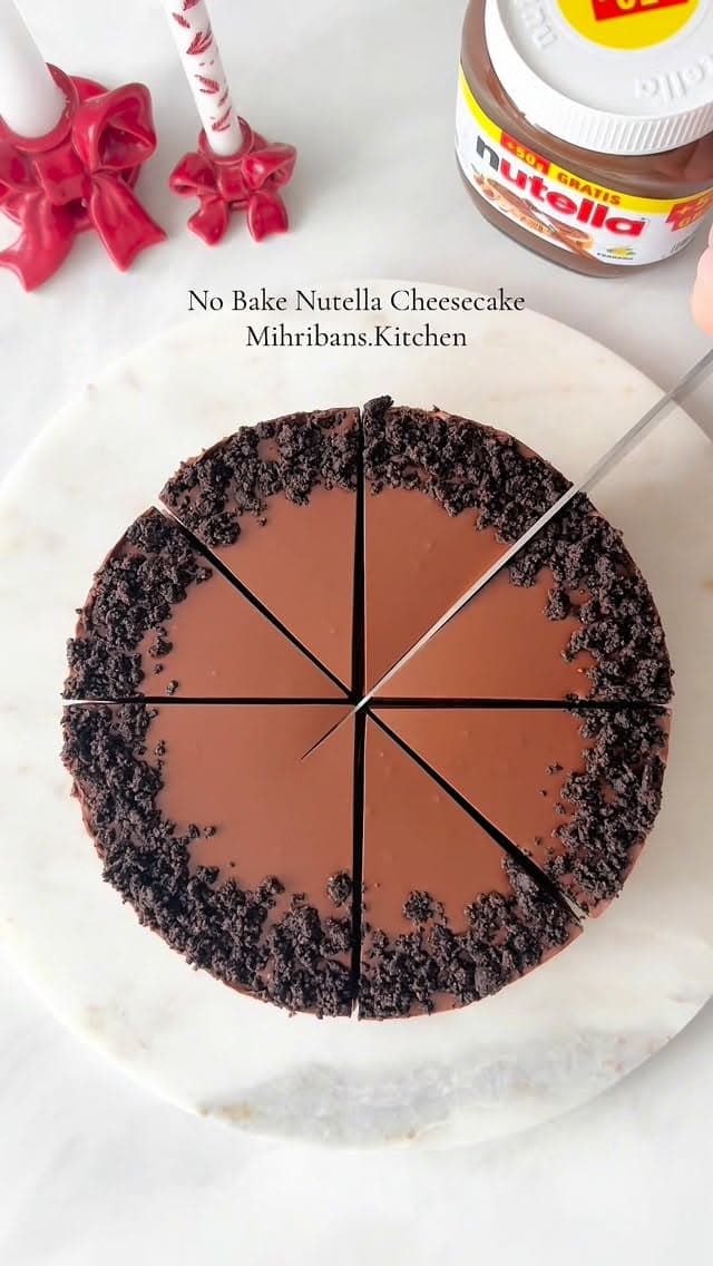 No-Bake Nutella Cheesecake