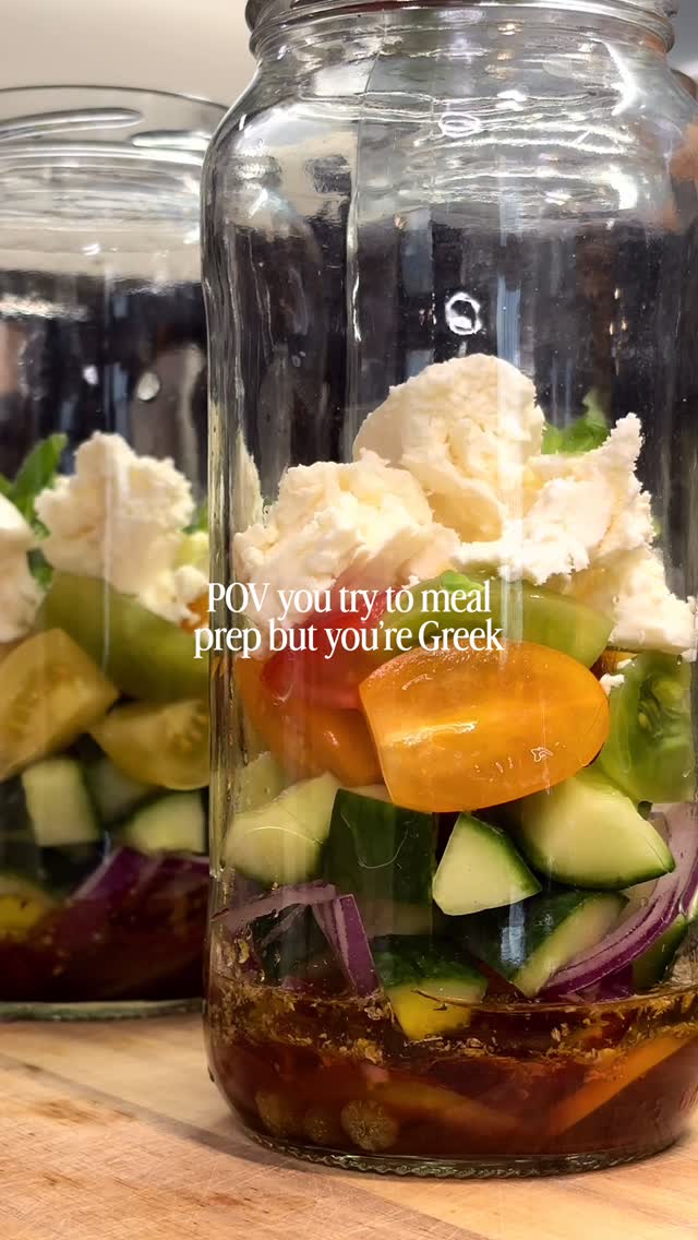 Greek Salad Meal Prep