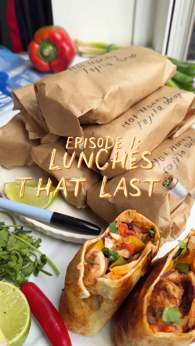Hot Honey Chicken Fajita Wraps