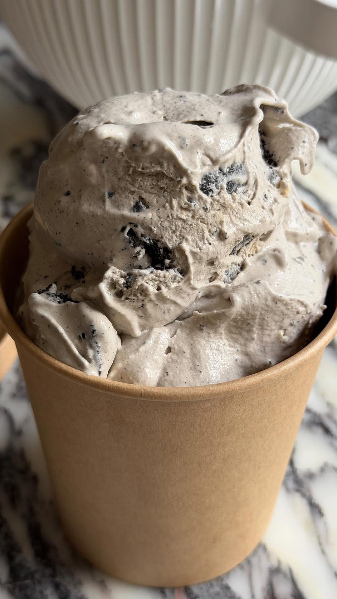 Homemade Cookies and Cream Ice Cream