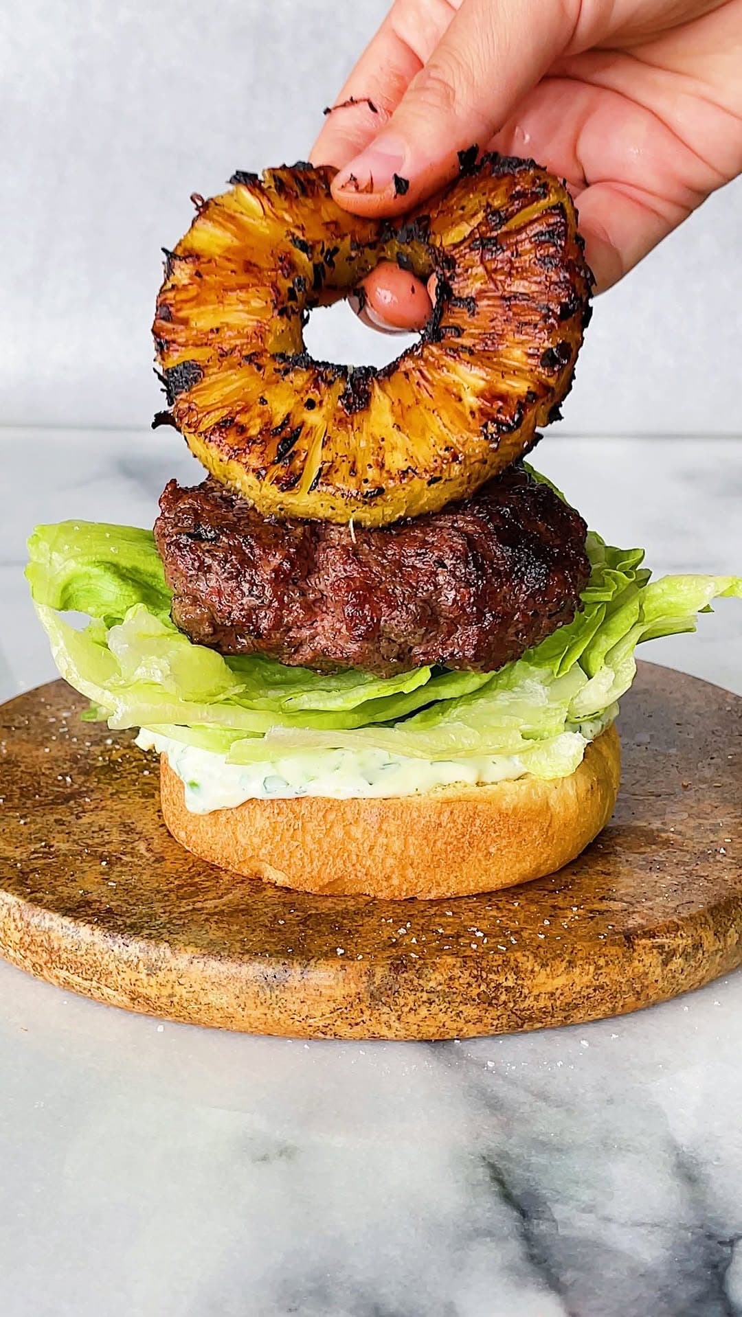Burger au Ananas Grillé