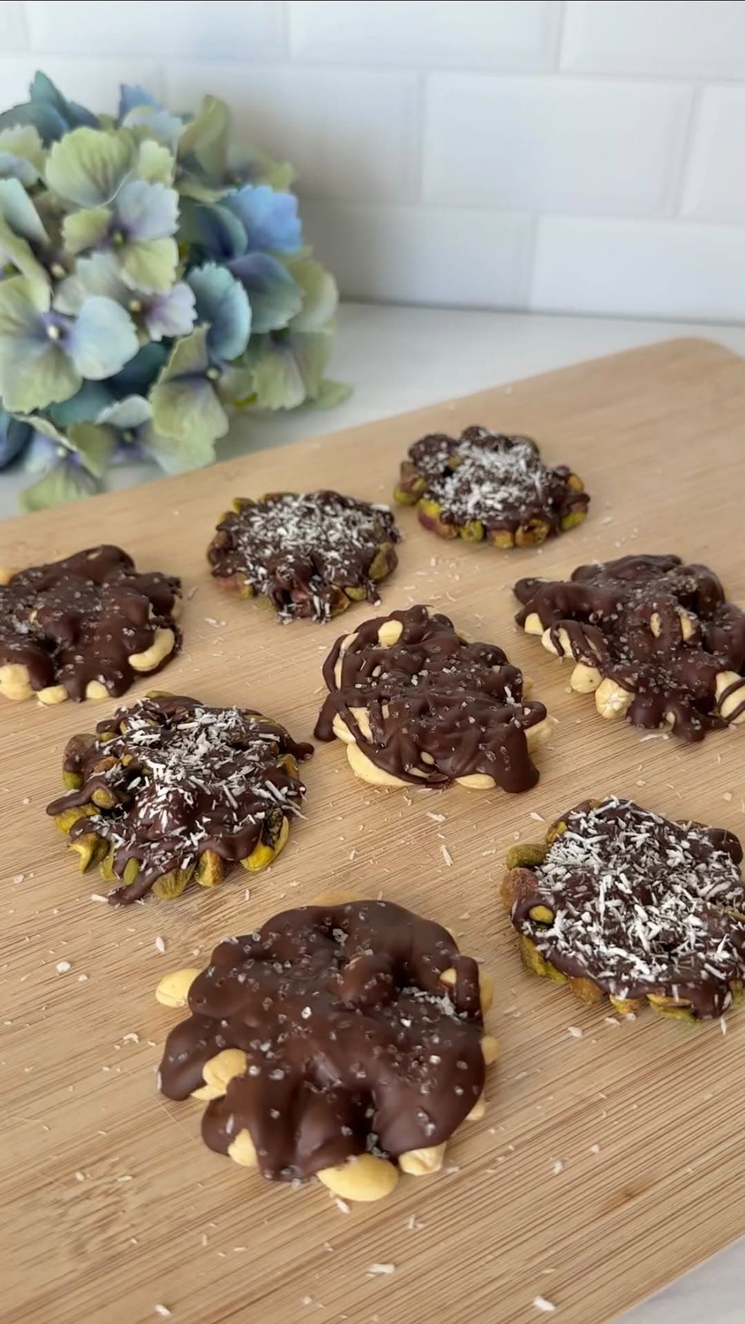 Pistachio & Cashew Chocolate Clusters