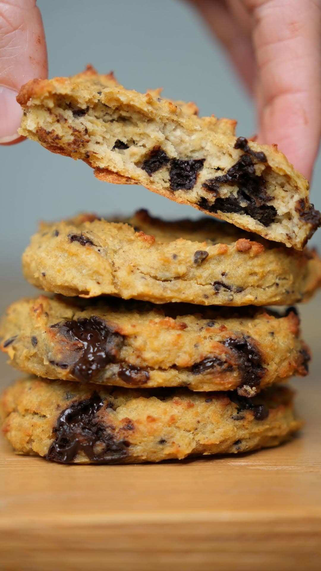 Choc Chip Chickpea Cookies