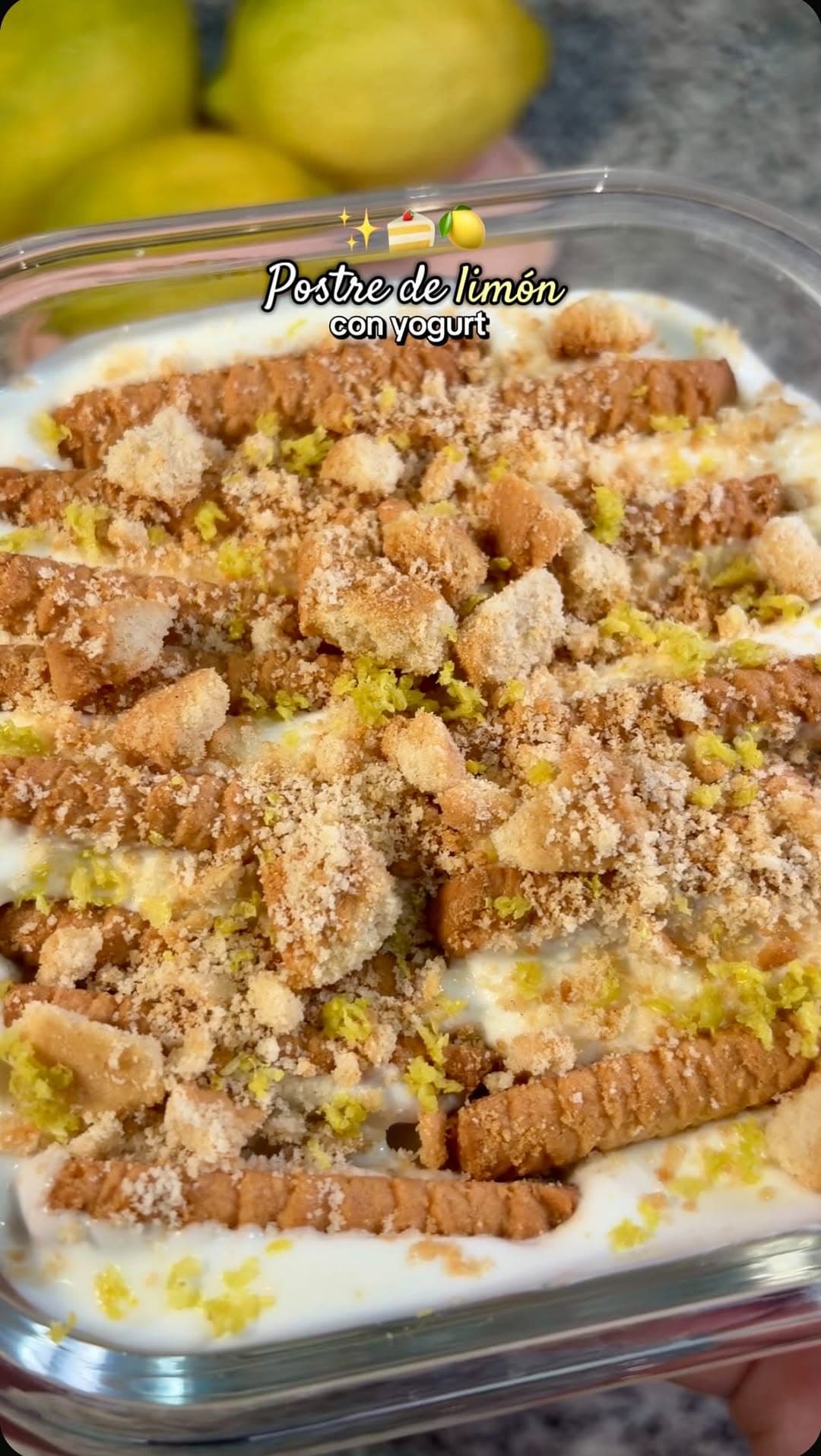 Postre de limón con yogurt