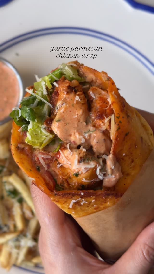 Garlic Parmesan Chicken Wrap