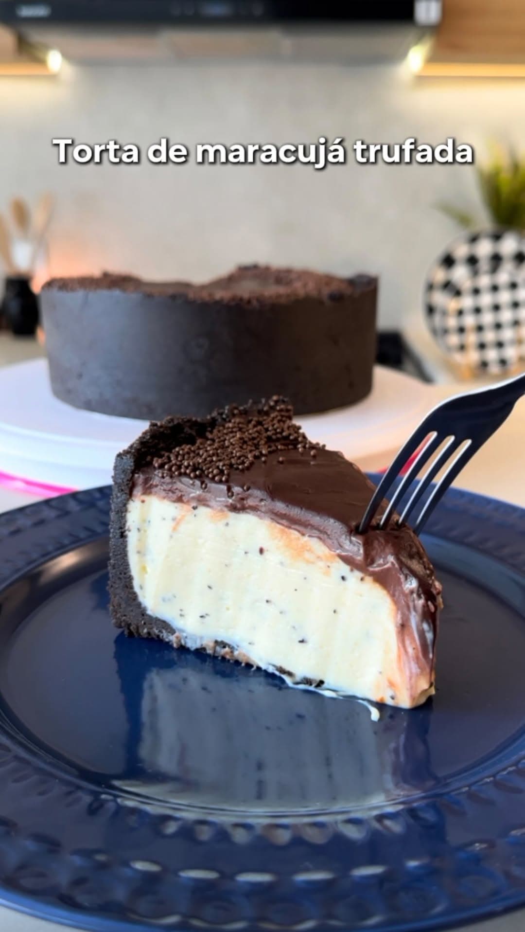 Torta de Maracujá Trufada