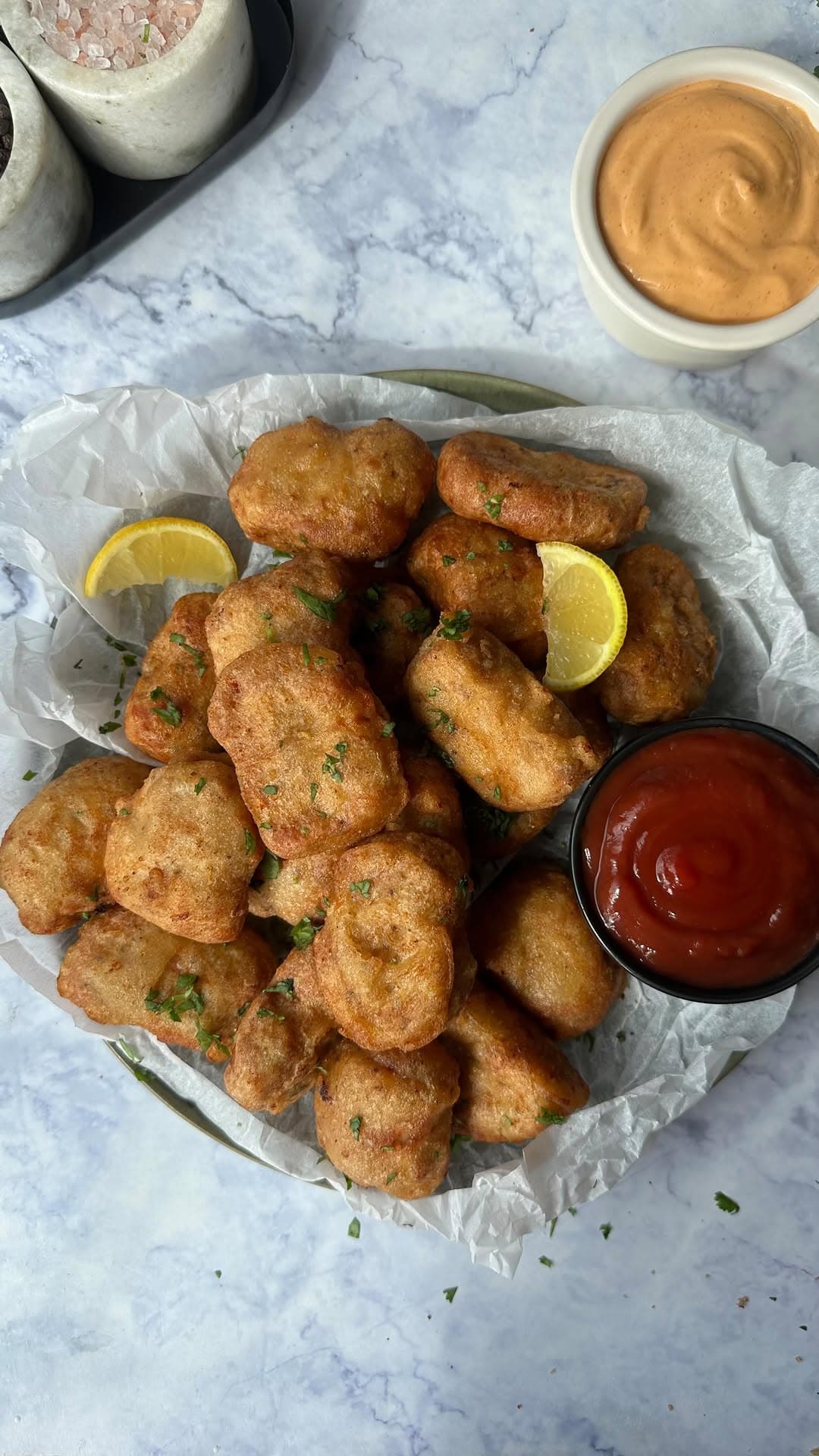 Nuggets de Frango Caseiros Crocantes