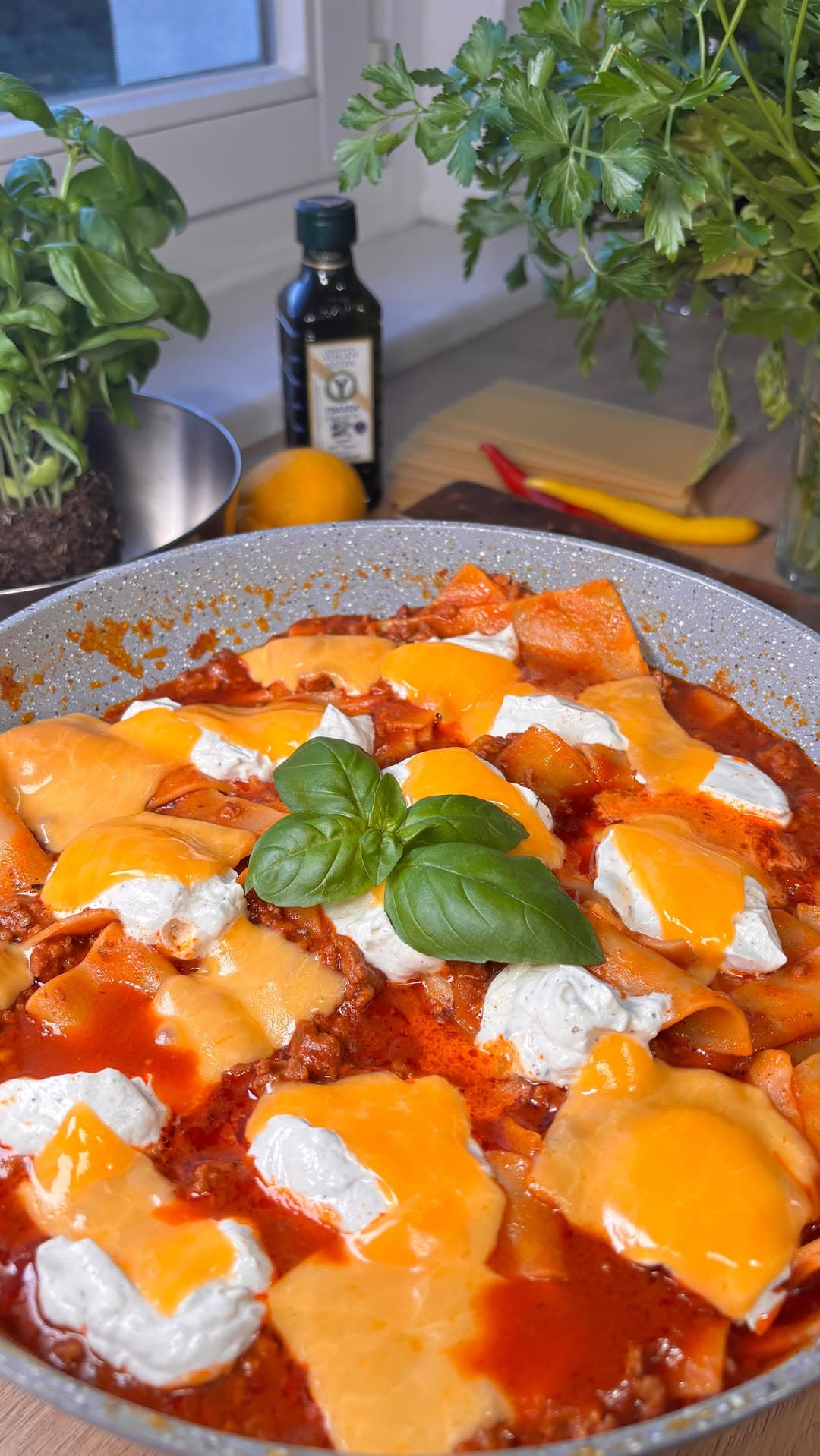 Cremige One Pot Lasagne