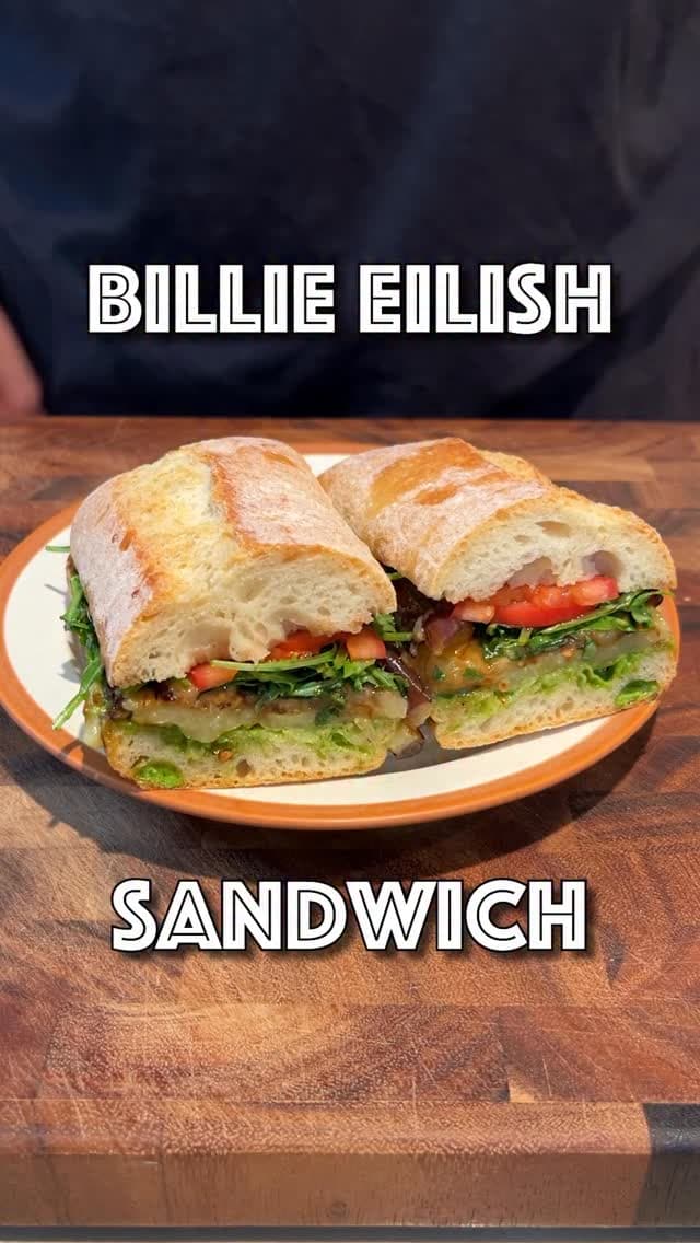 Billie Eilish's Favorite Eggplant Pesto Sandwich