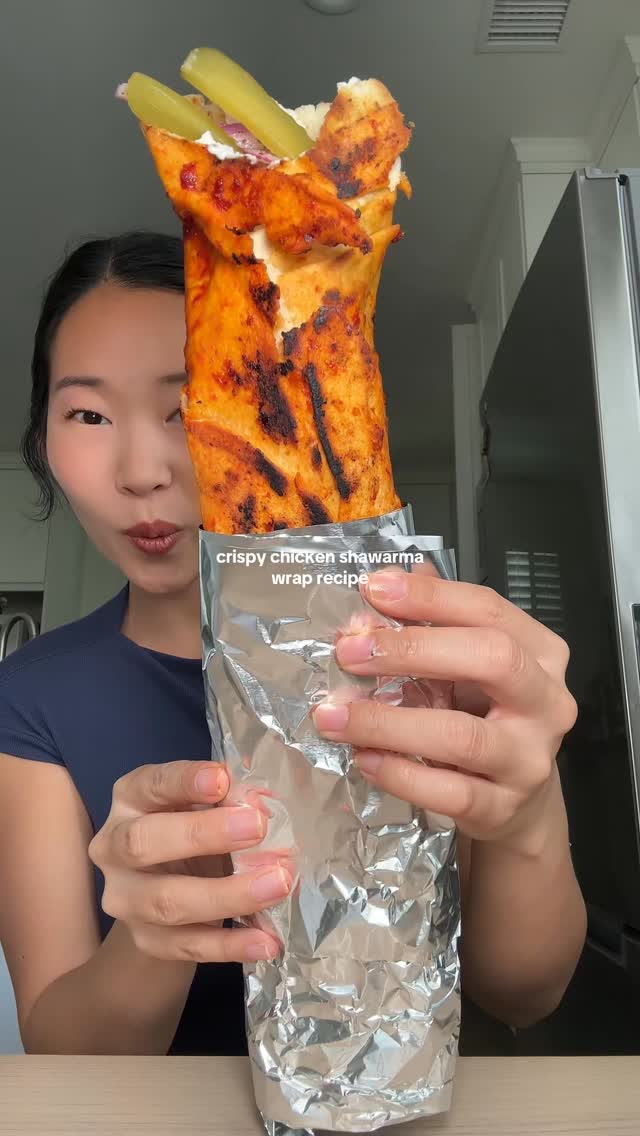 Viral Crispy Chicken Shawarma Wraps