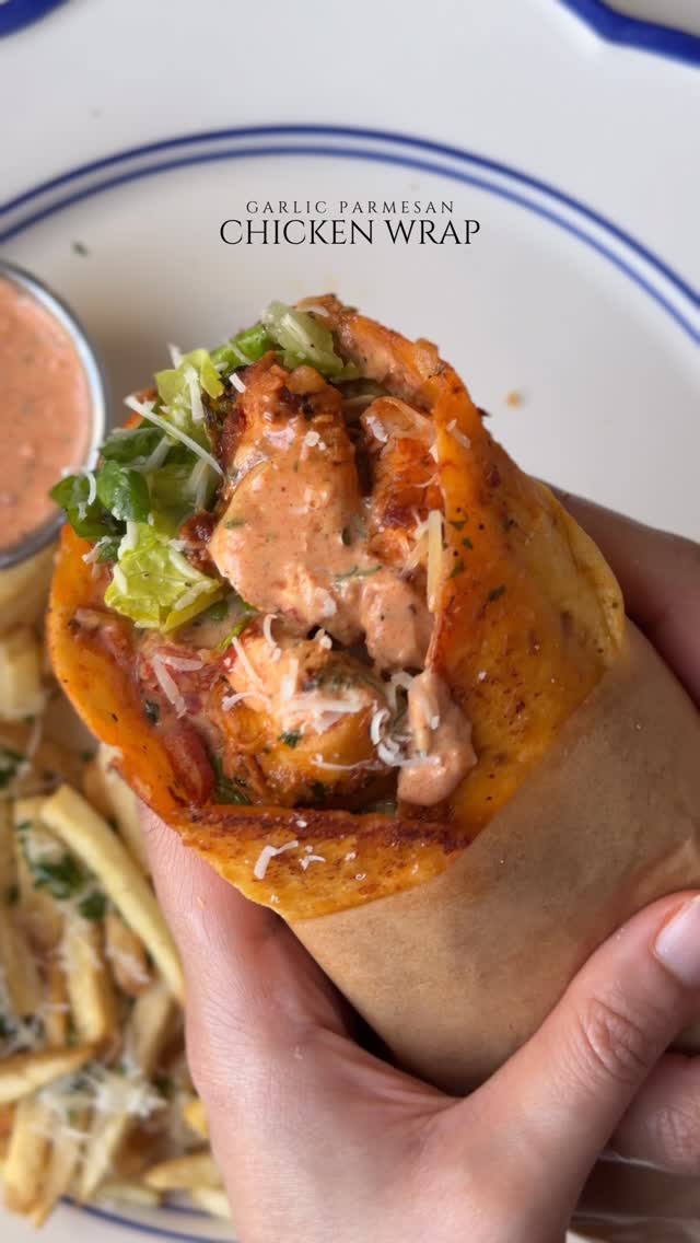 Garlic Parmesan Chicken Wrap