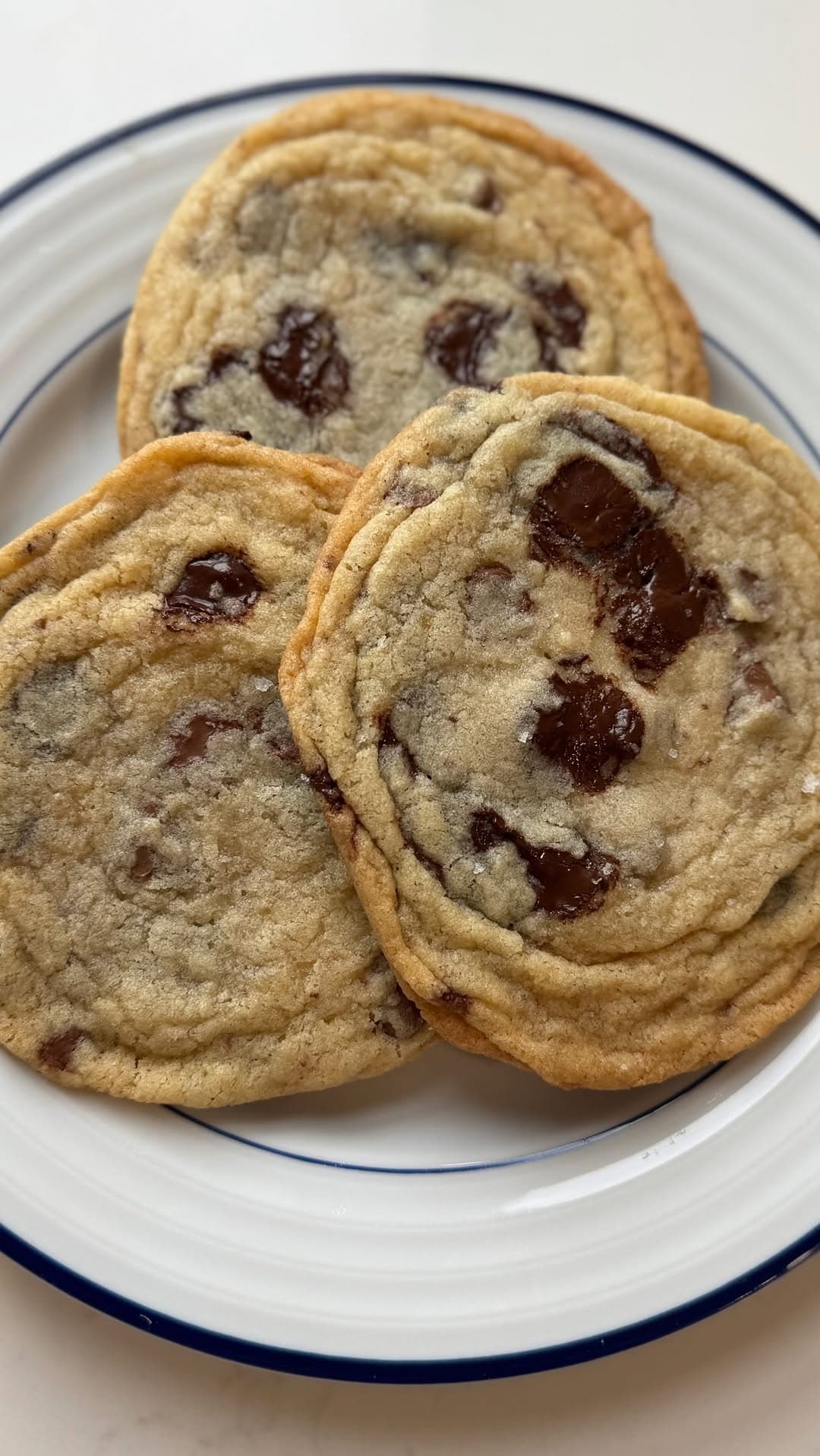Giant Chocolate Chip Crinkle Cookies