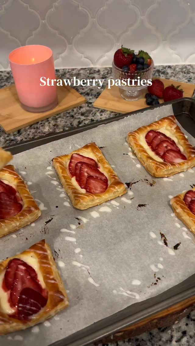 Strawberry Cream Cheese Danish Pastries