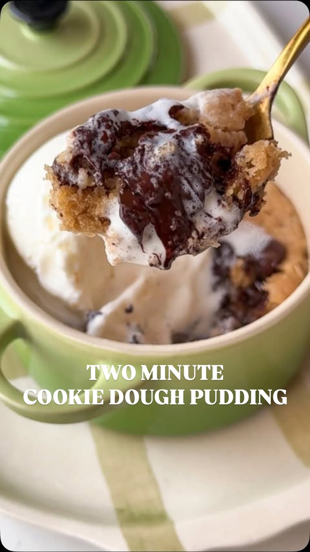 Two-Minute Five-Ingredient Eggless Cookie Dough Pudding
