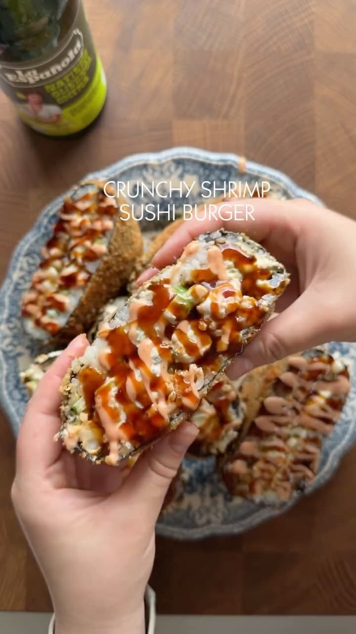 Ropogós sushi burger