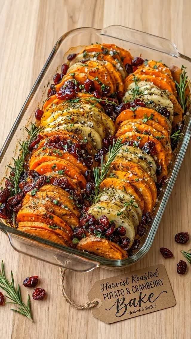 Mediterranean Roasted Potato & Sweet Potato Tian