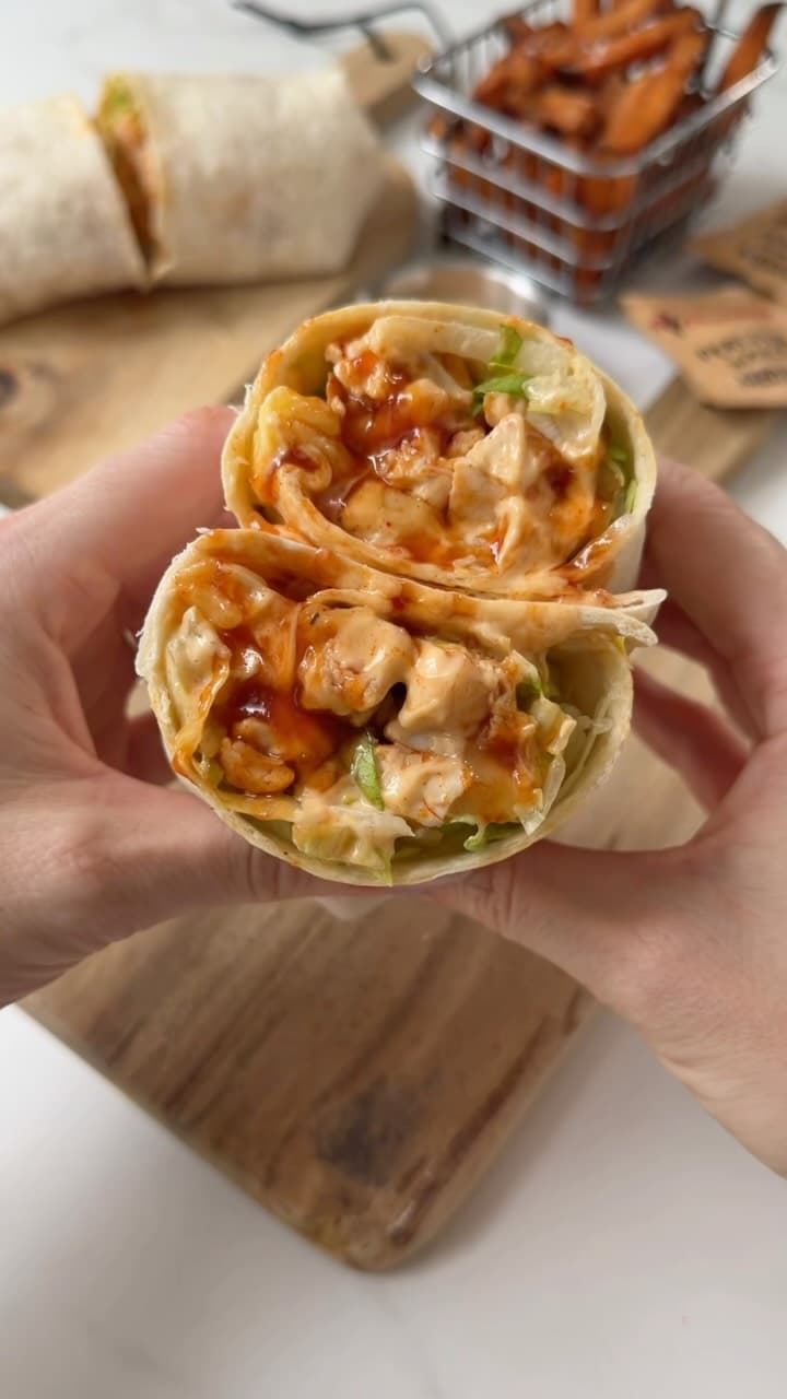Cheesy Nando’s Chicken Wraps