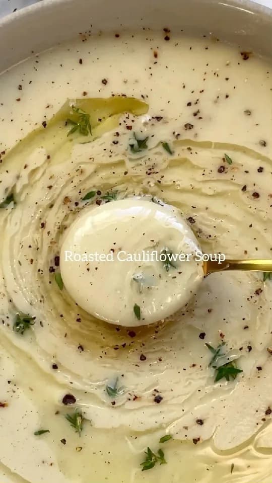 Sopa de Couve-Flor Assada