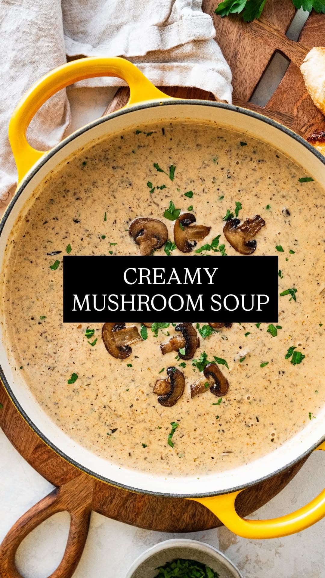 Crème de champignons onctueuse