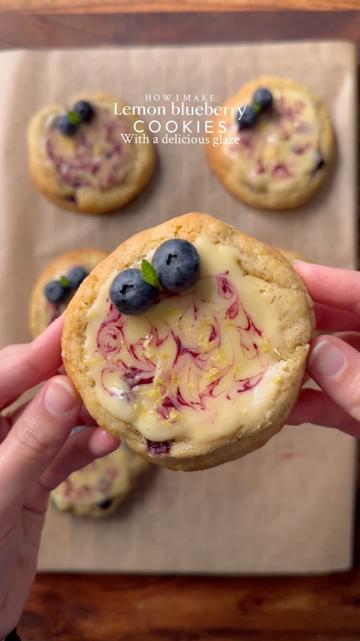 Cookies cu Lămâie și Afine