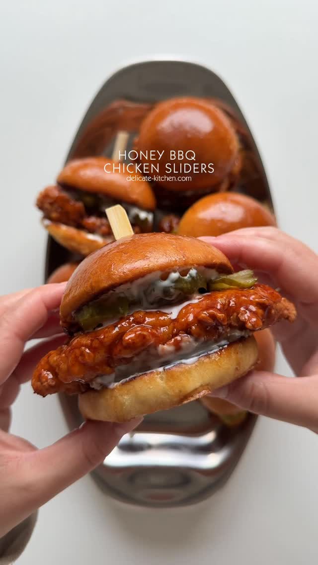 Honey BBQ Chicken Sliders