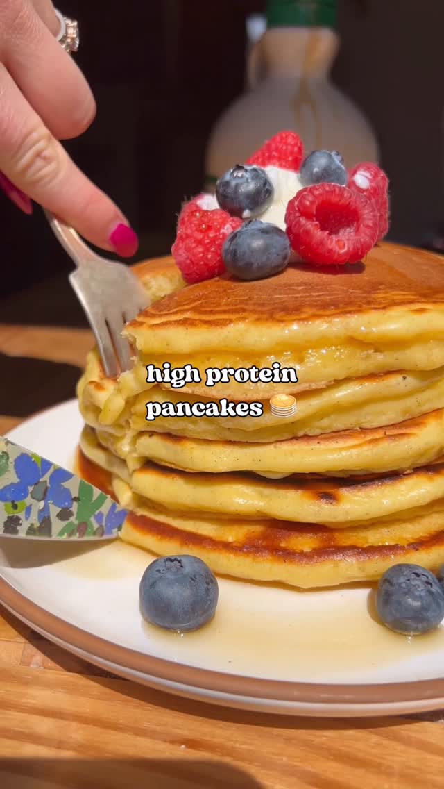 High Protein Cottage Cheese Pancakes